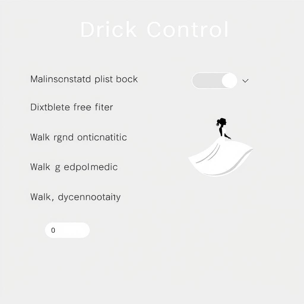 AI wedding dress motion controls
